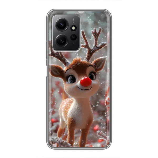 Чехол с принтом «Олень с носом» для Xiaomi Redmi Note 12 Чехол с принтом «Олень с носом» для Xiaomi Redmi Note 12