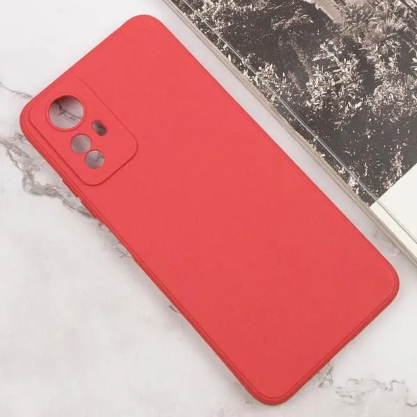 Силиконовый чехол Candy Full Camera для Xiaomi Redmi Note 12S — Красный — фото 2