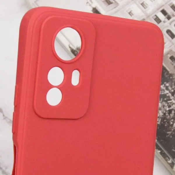 Силиконовый чехол Candy Full Camera для Xiaomi Redmi Note 12S — Красный — фото 3