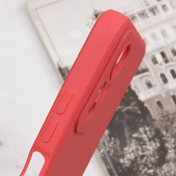 Силиконовый чехол Candy Full Camera для Xiaomi Redmi Note 12S — Красный — фото 4