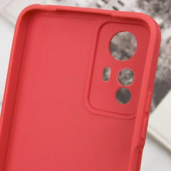 Силиконовый чехол Candy Full Camera для Xiaomi Redmi Note 12S — Красный — фото 5