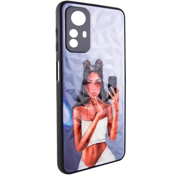 TPU+PC чехол Prisma Ladies для Xiaomi Redmi Note 12S — Black in White — фото 1