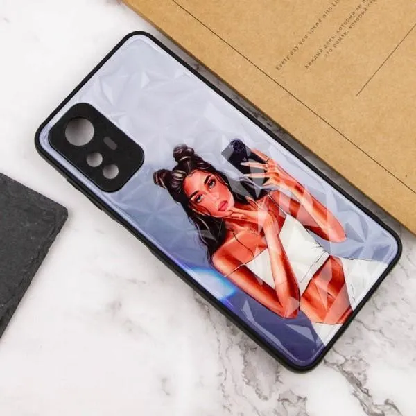TPU+PC чехол Prisma Ladies для Xiaomi Redmi Note 12S — Black in White — фото 3