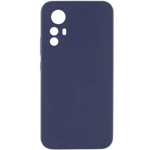 Чехол Silicone Cover Lakshmi Full Camera (AAA) для Xiaomi Redmi Note 12S — Темно-синий — фото 1