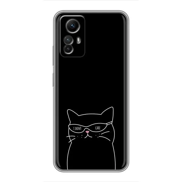 Чехол с принтом «Равнодушный кот» для Xiaomi Redmi Note 12s