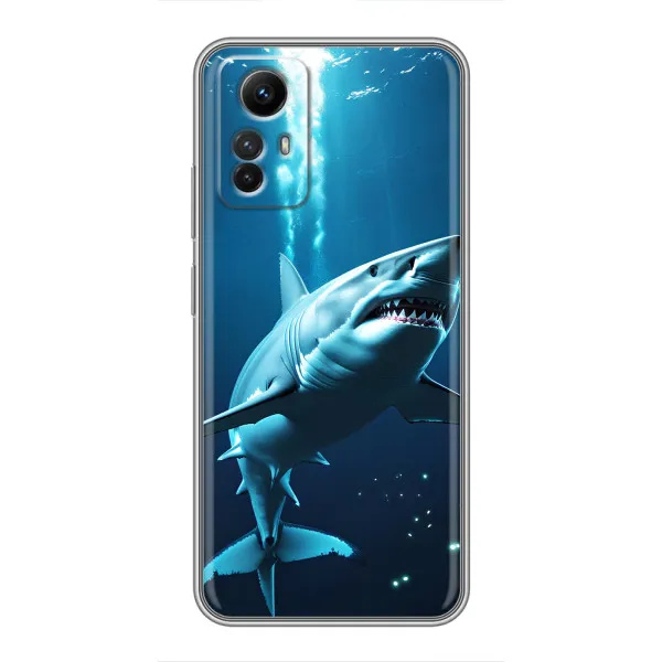 Чехол с принтом «Акула под водой» для Xiaomi Redmi Note 12s