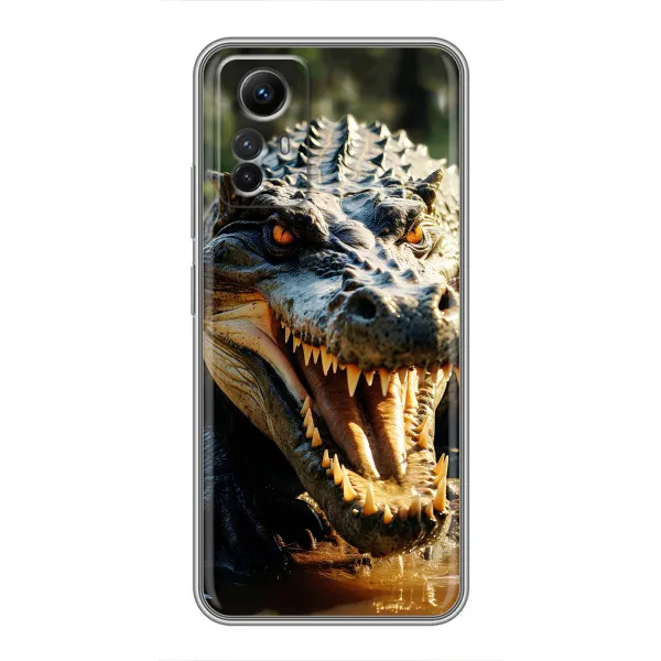 Чехол с принтом «Опасный крокодил» для Xiaomi Redmi Note 12s