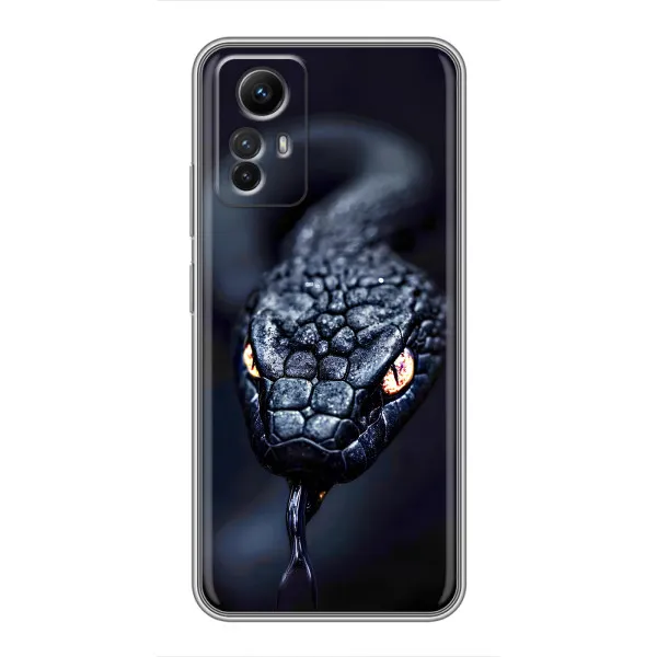 Чехол с принтом «Черная змея» для Xiaomi Redmi Note 12s