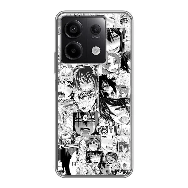 Чехол с принтом «Ahegao manga» для Xiaomi Redmi Note 13 (5G)