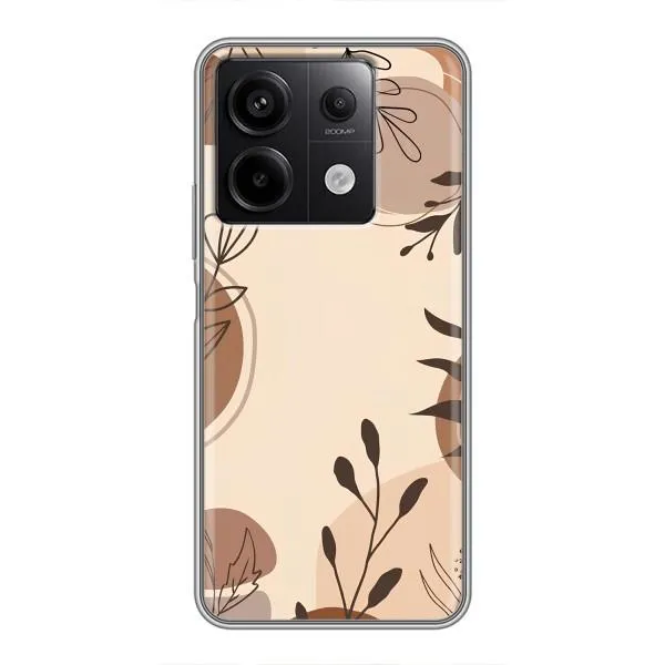 Чехол с принтом «Коричневые цветы» для Xiaomi Redmi Note 13 (5G) Чехол с принтом «Коричневые цветы» для Xiaomi Redmi Note 13 (5G)