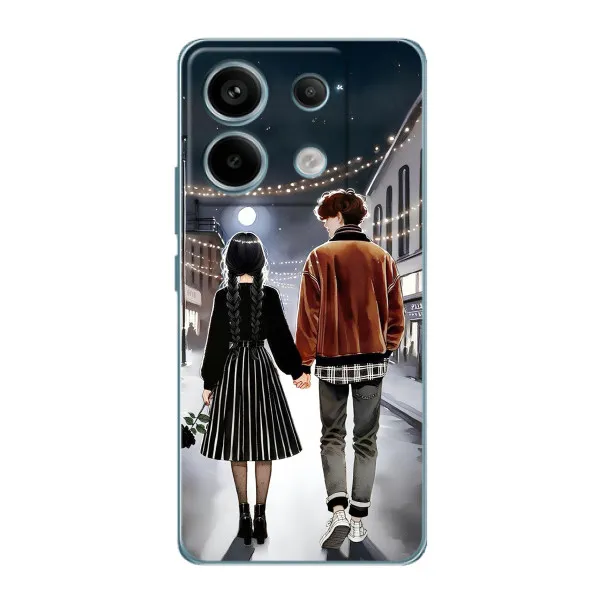 Чехол с принтом «Уэнздей и Тайлер» для Xiaomi Redmi Note 13 Pro (5G) Чехол с принтом «Уэнздей и Тайлер» для Xiaomi Redmi Note 13 Pro (5G)