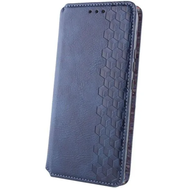 Кожаный чехол-книжка GETMAN Cubic (PU) для Xiaomi Redmi Note 13 Pro+ — Синий — фото 2 Кожаный чехол-книжка GETMAN Cubic (PU) для Xiaomi Redmi Note 13 Pro+ — Синий — фото 2