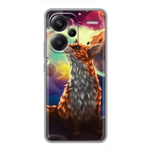 Чехол с принтом «Лисица в космосе» для Xiaomi Redmi Note 13 Pro Plus
