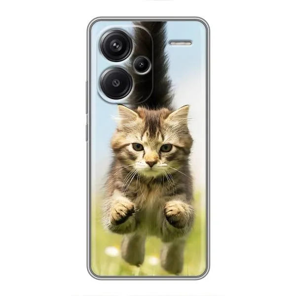 Чехол с принтом «Прыжок кота» для Xiaomi Redmi Note 13 Pro Plus Чехол с принтом «Прыжок кота» для Xiaomi Redmi Note 13 Pro Plus