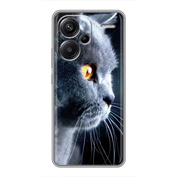 Чехол с принтом «Серый Кот» для Xiaomi Redmi Note 13 Pro Plus Чехол с принтом «Серый Кот» для Xiaomi Redmi Note 13 Pro Plus