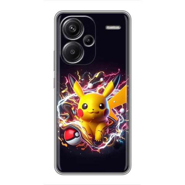 Чехол с принтом «Пикачу с мячом» для Xiaomi Redmi Note 13 Pro Plus