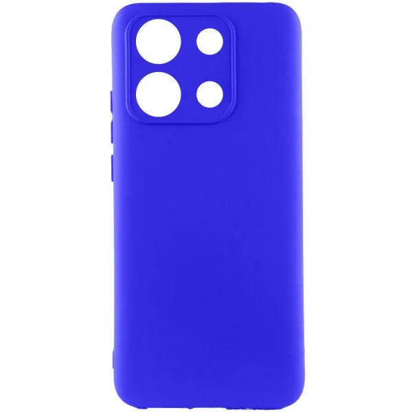 Чехол TPU GETMAN Liquid Silk Full Camera для Xiaomi Redmi Note 13 Pro 4G / Poco M6 Pro 4G / Note 14S — Синий Чехол TPU GETMAN Liquid Silk Full Camera для Xiaomi Redmi Note 13 Pro 4G / Poco M6 Pro 4G / Note 14S — Синий