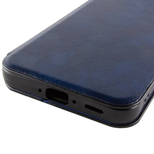 Кожаный чехол-книжка Belora для Xiaomi Redmi Note 13 Pro 4G — Темно-синий — фото 4 Кожаный чехол-книжка Belora для Xiaomi Redmi Note 13 Pro 4G — Темно-синий — фото 4
