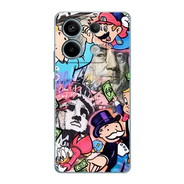 Чехол с принтом «Monopoly man» для Xiaomi Redmi Note 13 Pro Чехол с принтом «Monopoly man» для Xiaomi Redmi Note 13 Pro
