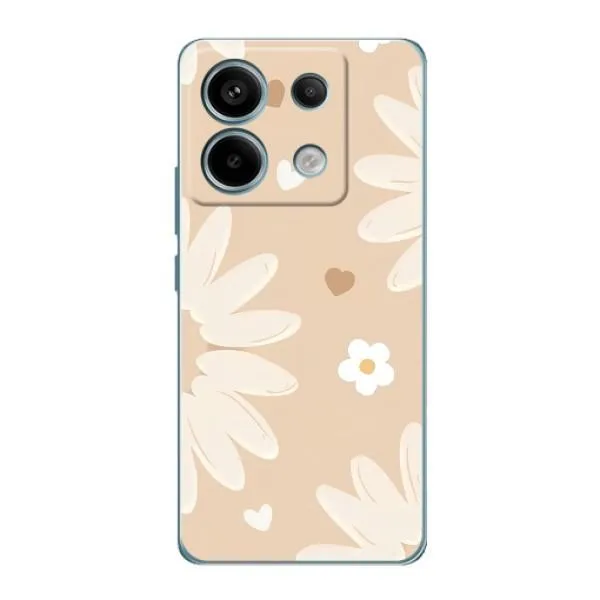 Чехол с принтом «Бежевые цветы» для Xiaomi Redmi Note 13 Pro