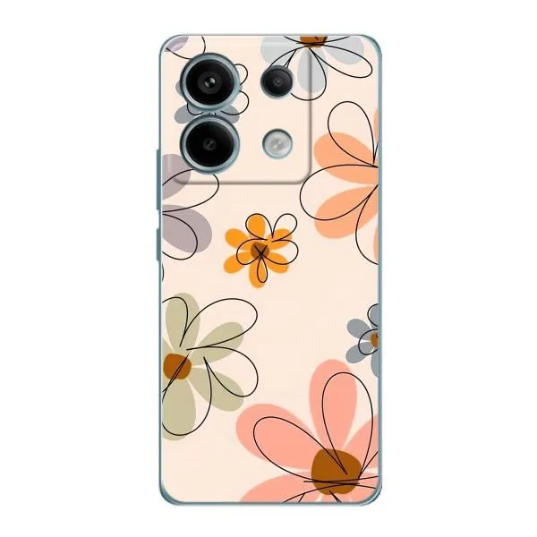 Чехол с принтом «Разноцветные цветы» для Xiaomi Redmi Note 13 Pro
