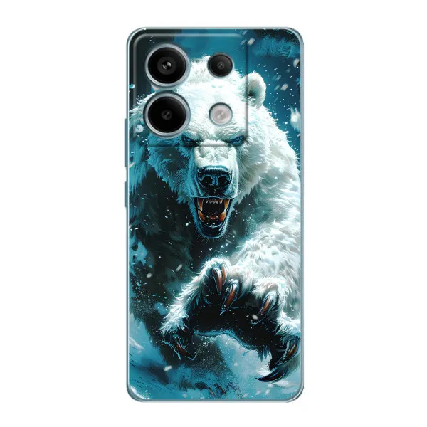 Чехол с принтом «Полярный медведь» для Xiaomi Redmi Note 13 Pro