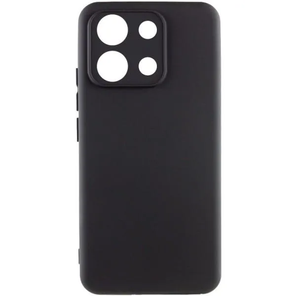 Чехол TPU GETMAN Liquid Silk Full Camera для Xiaomi Redmi Note 13 4G — Черный — фото 1 Чехол TPU GETMAN Liquid Silk Full Camera для Xiaomi Redmi Note 13 4G — Черный — фото 1