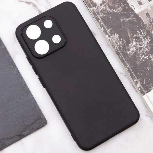 Чехол TPU GETMAN Liquid Silk Full Camera для Xiaomi Redmi Note 13 4G — Черный — фото 2 Чехол TPU GETMAN Liquid Silk Full Camera для Xiaomi Redmi Note 13 4G — Черный — фото 2