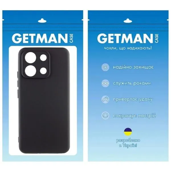 Чехол TPU GETMAN Liquid Silk Full Camera для Xiaomi Redmi Note 13 4G — Черный — фото 5 Чехол TPU GETMAN Liquid Silk Full Camera для Xiaomi Redmi Note 13 4G — Черный — фото 5
