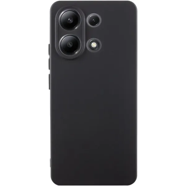 Чохол TPU GETMAN Liquid Silk Full Camera для Xiaomi Redmi Note 13 4G — Чорний — фото 1