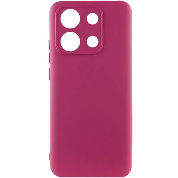Чохол Silicone Cover Ummi Lakshmi Full Camera (AA) для Xiaomi Redmi Note 13 4G — Бордовий