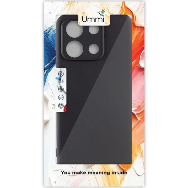 Чохол Silicone Cover Ummi Lakshmi Full Camera (AA) для Xiaomi Redmi Note 13 4G — Чорний — фото 2