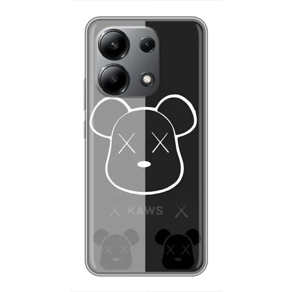 Чехол с принтом «БеарБрик глаза» для Xiaomi Redmi Note 13 (4G)