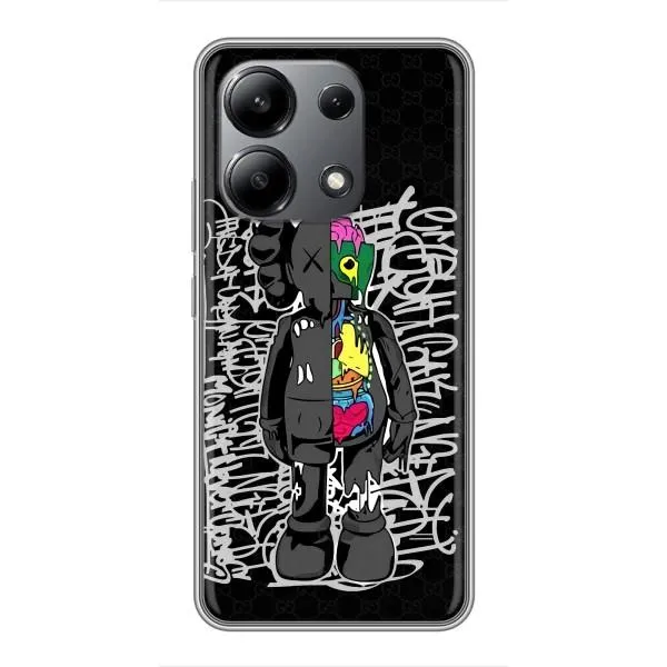 Чехол с принтом «Стиль Bearbrick» для Xiaomi Redmi Note 13 (4G)