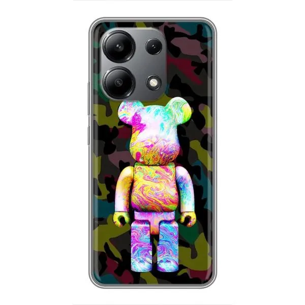 Чехол с принтом «Яркий Bearbrick» для Xiaomi Redmi Note 13 (4G)