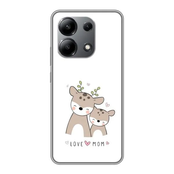 Чехол с принтом «Оленята мама и малыш» для Xiaomi Redmi Note 13 (4G)