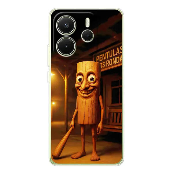 Чехол с принтом «Тунг тунг сахур» для Xiaomi Redmi Note 14 4G (Global) Чехол с принтом «Тунг тунг сахур» для Xiaomi Redmi Note 14 4G (Global)