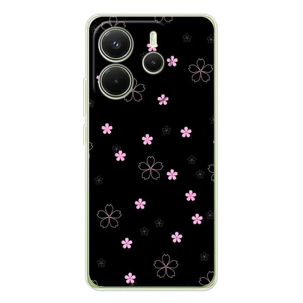 Чохол з принтом «Рожеві квіти на чорному» для Xiaomi Redmi Note 14 4G (Global) Чохол з принтом «Рожеві квіти на чорному» для Xiaomi Redmi Note 14 4G (Global)