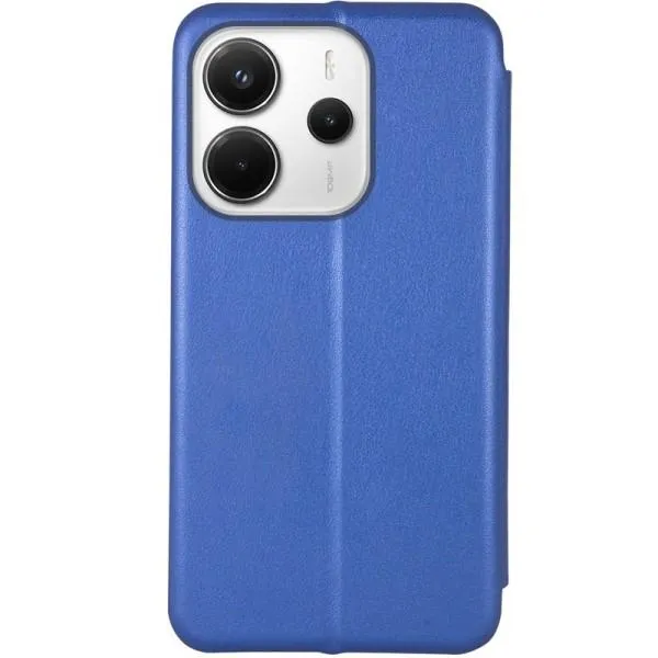Кожаный чехол-книжка Classy для Xiaomi Redmi Note 14 4G (Int. version) — Синий — фото 2 Кожаный чехол-книжка Classy для Xiaomi Redmi Note 14 4G (Int. version) — Синий — фото 2