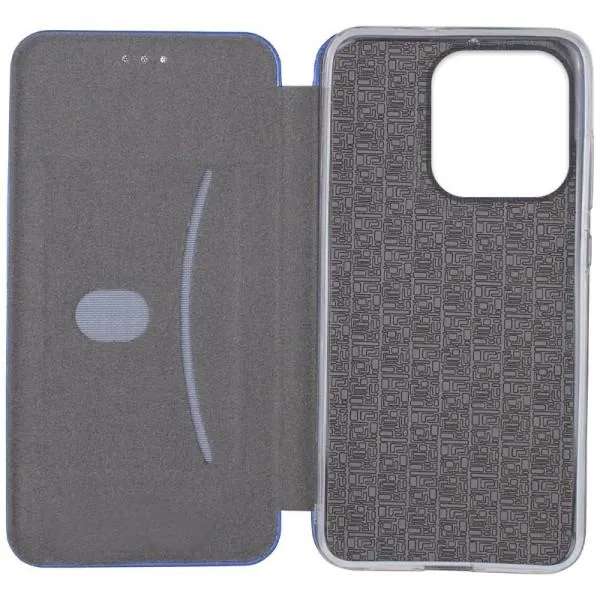Кожаный чехол-книжка Classy для Xiaomi Redmi Note 14 4G (Int. version) — Синий — фото 3 Кожаный чехол-книжка Classy для Xiaomi Redmi Note 14 4G (Int. version) — Синий — фото 3