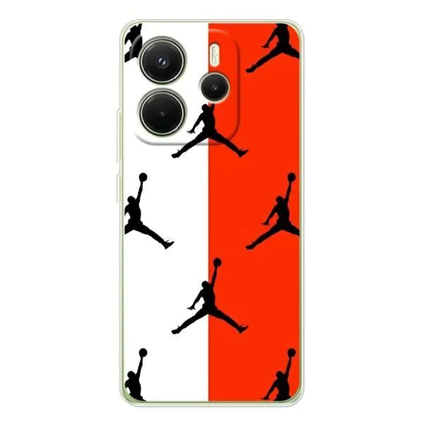 Чехол с принтом «Лого Джордан» для Xiaomi Redmi Note 14 4G (EU) Чехол с принтом «Лого Джордан» для Xiaomi Redmi Note 14 4G (EU)