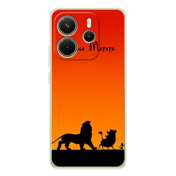 Чехол с принтом «Акуна Матата закат» для Xiaomi Redmi Note 14 4G (EU)