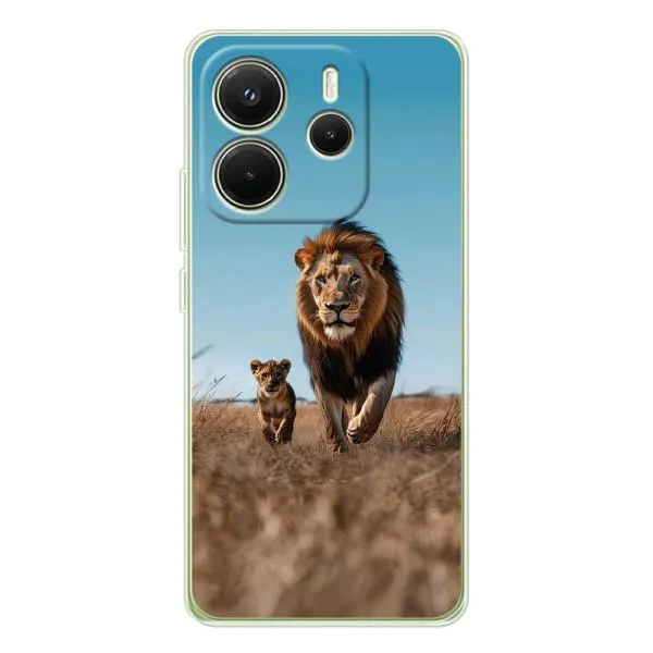 Чехол с принтом «Мусафа и Симба» для Xiaomi Redmi Note 14 4G (EU)