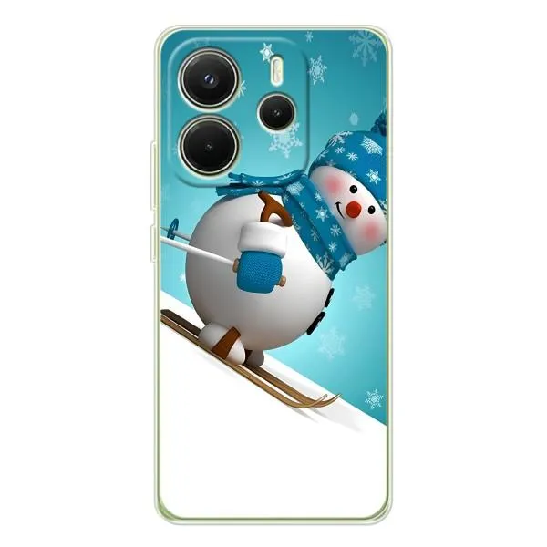 Чехол с принтом «Снеговик на лыжах» для Xiaomi Redmi Note 14 4G (EU) Чехол с принтом «Снеговик на лыжах» для Xiaomi Redmi Note 14 4G (EU)