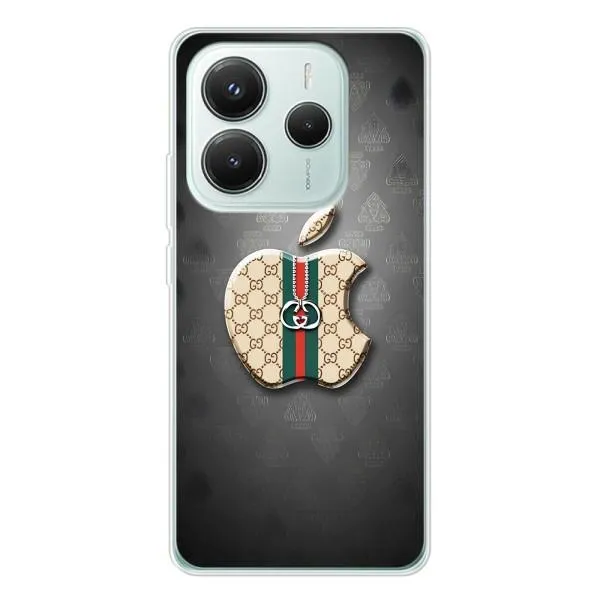 Чехол с принтом «Apple gucci» для Xiaomi Redmi Note 14 5G Чехол с принтом «Apple gucci» для Xiaomi Redmi Note 14 5G