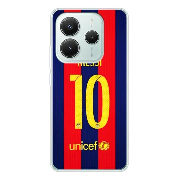 Чехол с принтом «Messi Barca 10» для Xiaomi Redmi Note 14 5G