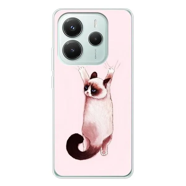 Чехол с принтом «Котик падает» для Xiaomi Redmi Note 14 5G Чехол с принтом «Котик падает» для Xiaomi Redmi Note 14 5G