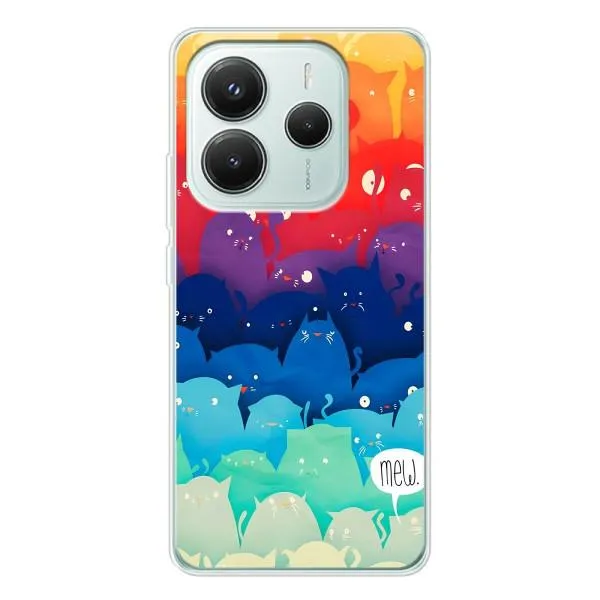 Чехол с принтом «Mew» для Xiaomi Redmi Note 14 5G Чехол с принтом «Mew» для Xiaomi Redmi Note 14 5G