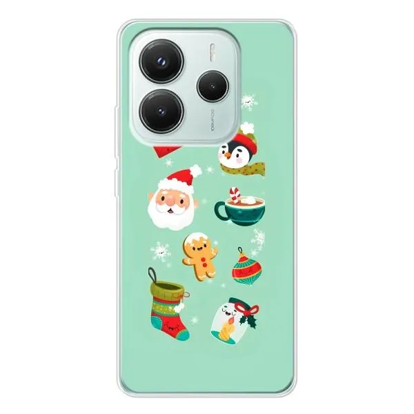Чехол с принтом «Настроение НГ» для Xiaomi Redmi Note 14 5G Чехол с принтом «Настроение НГ» для Xiaomi Redmi Note 14 5G