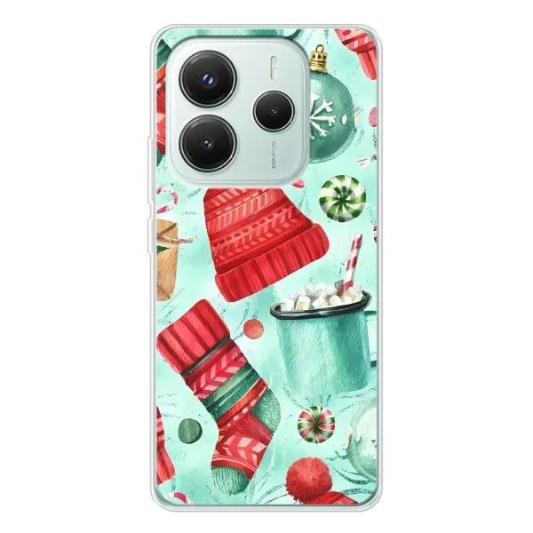 Чехол с принтом «Одежда НГ» для Xiaomi Redmi Note 14 5G Чехол с принтом «Одежда НГ» для Xiaomi Redmi Note 14 5G